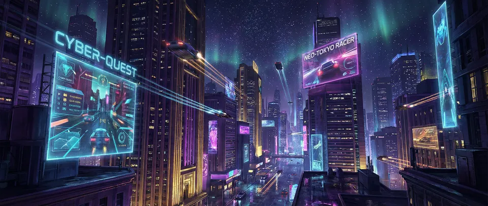 澳门棋牌 赛博朋克星座不夜城全景 - 星座棋牌平台