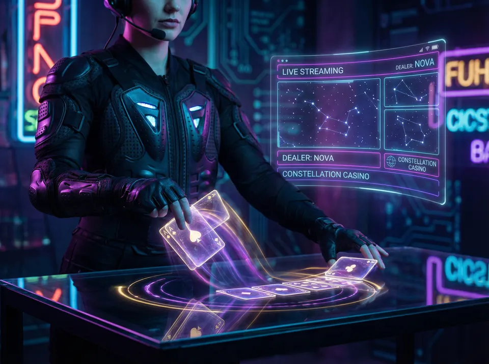 盛世棋牌2全息荷官发牌实景 - 澳门棋牌